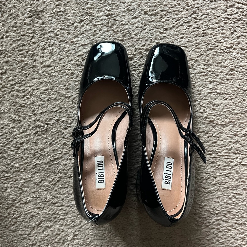 Elegant Black Patent Leather Heels